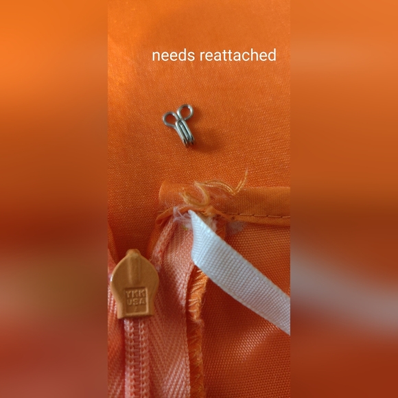 ⬇️REDUCED⬇️ GUNNE SAX Orange Chiffon 2pc Dress Size 9 NWT Vintage FLAWED Jessica - Picture 9 of 16